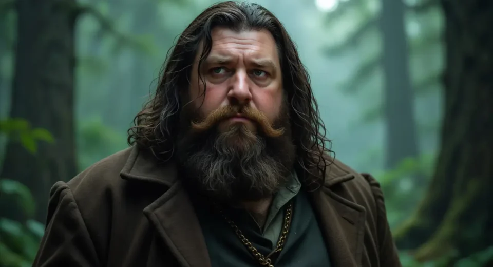 Hagrid interprété par Nick Frost