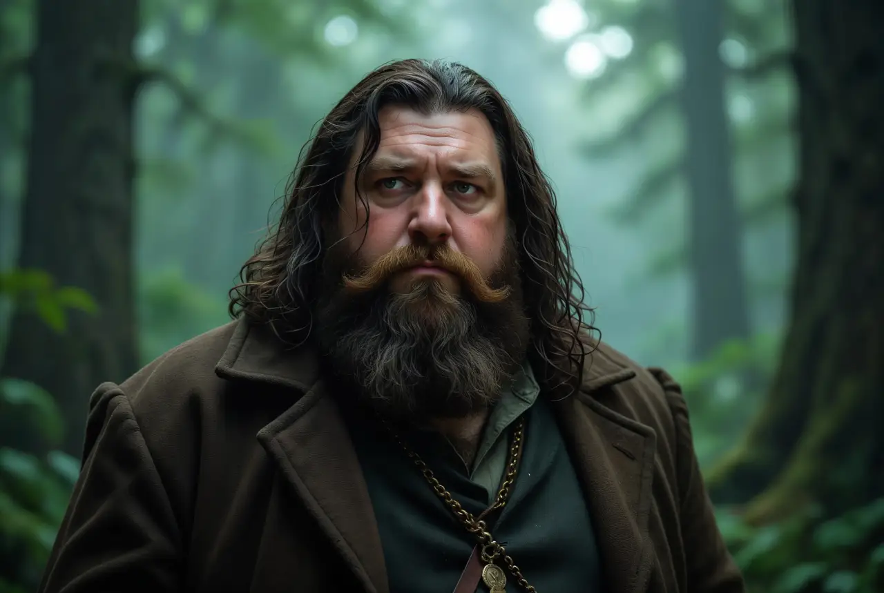 Hagrid interprété par Nick Frost