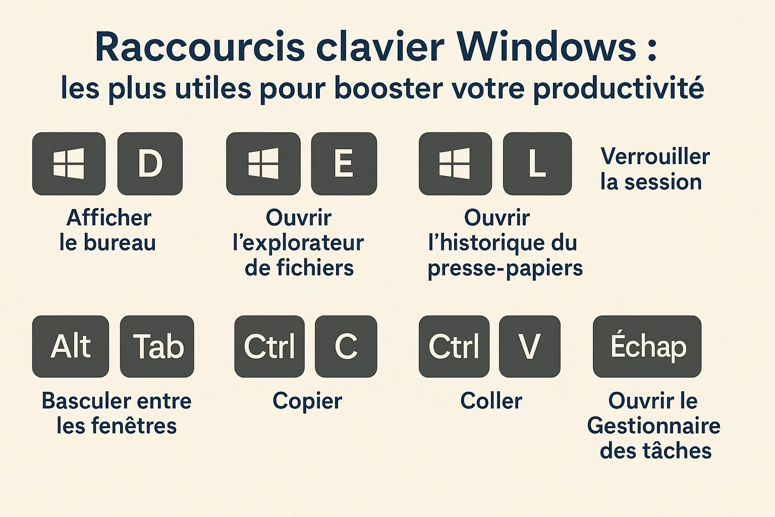 Raccourcis clavier Windows