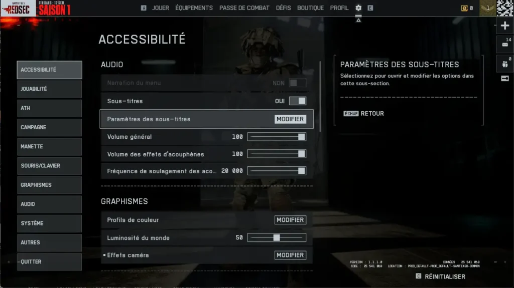 Battlefield REDSEC Les Meilleurs Paramètres