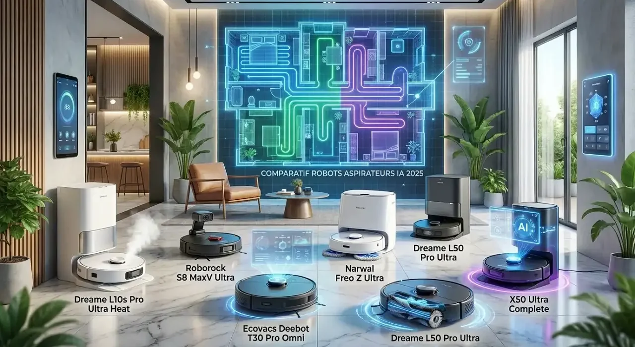 Meilleurs Aspirateurs Robots avec IA