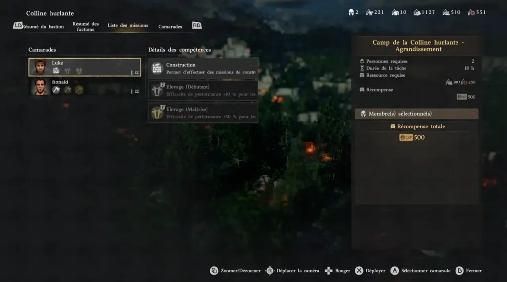 Mission agrandissement Colline Hurlante Crimson Desert