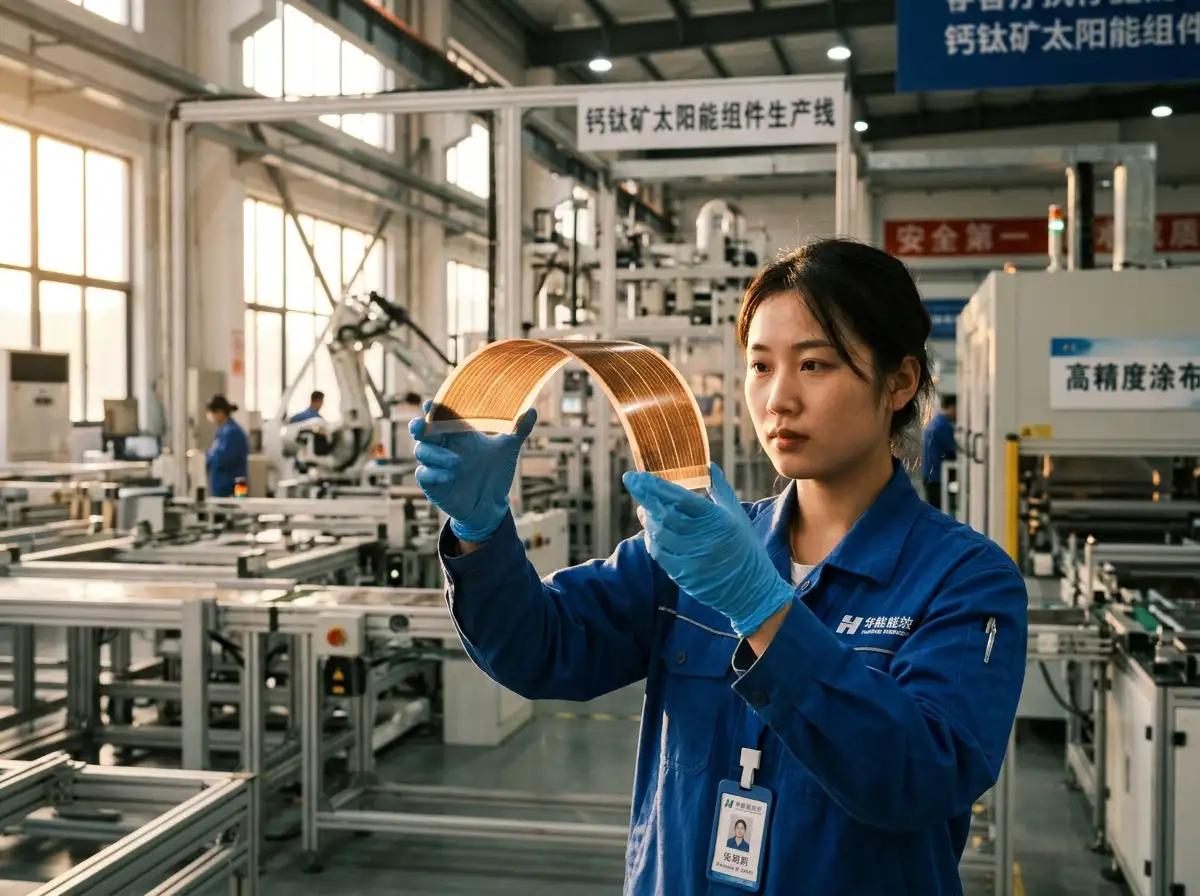 Panneau solaire pérovskite