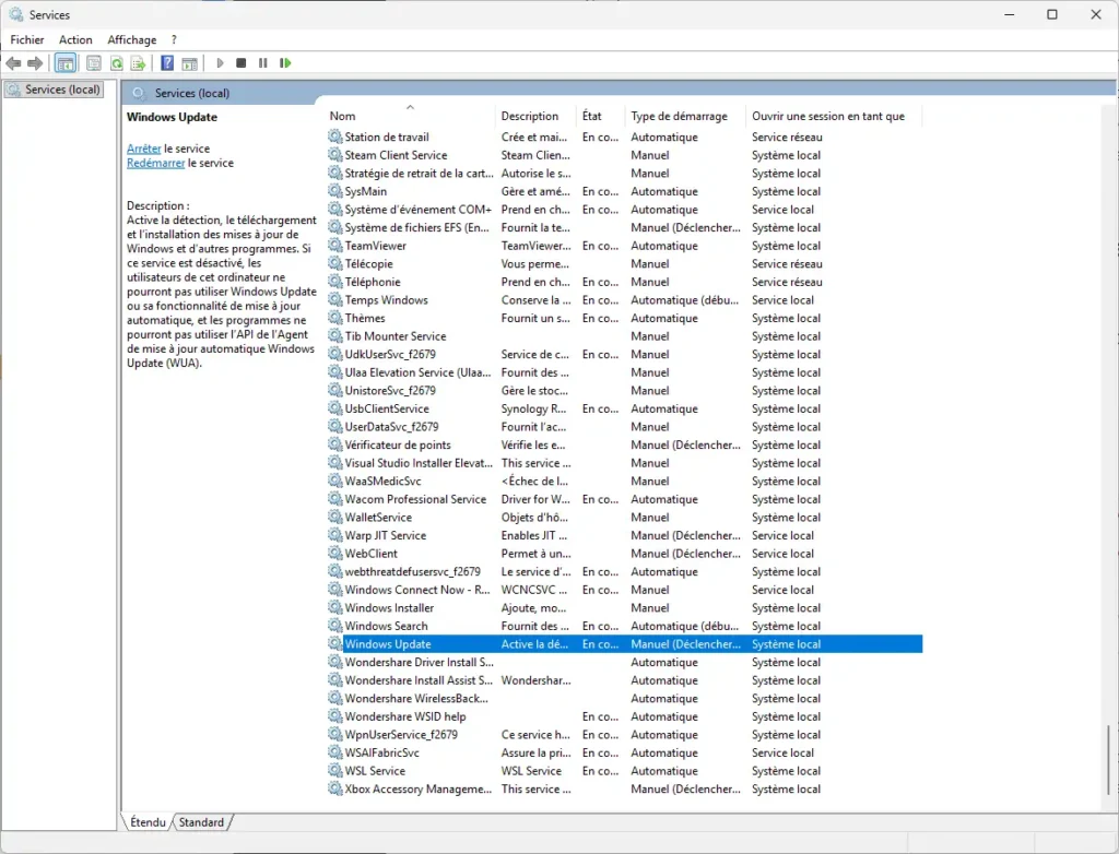 désactiver les mises à jour automatiques windows 11