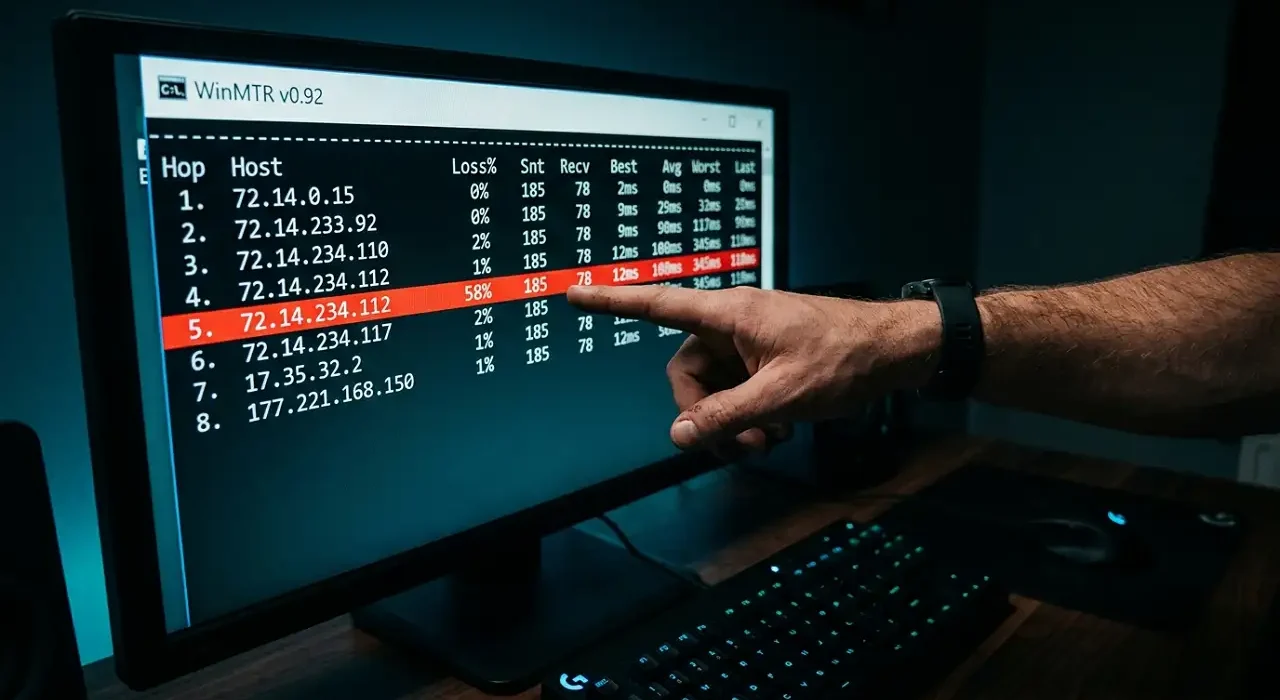 WinMTR : comment diagnostiquer ton ping en 5 minutes chrono WinMTR
