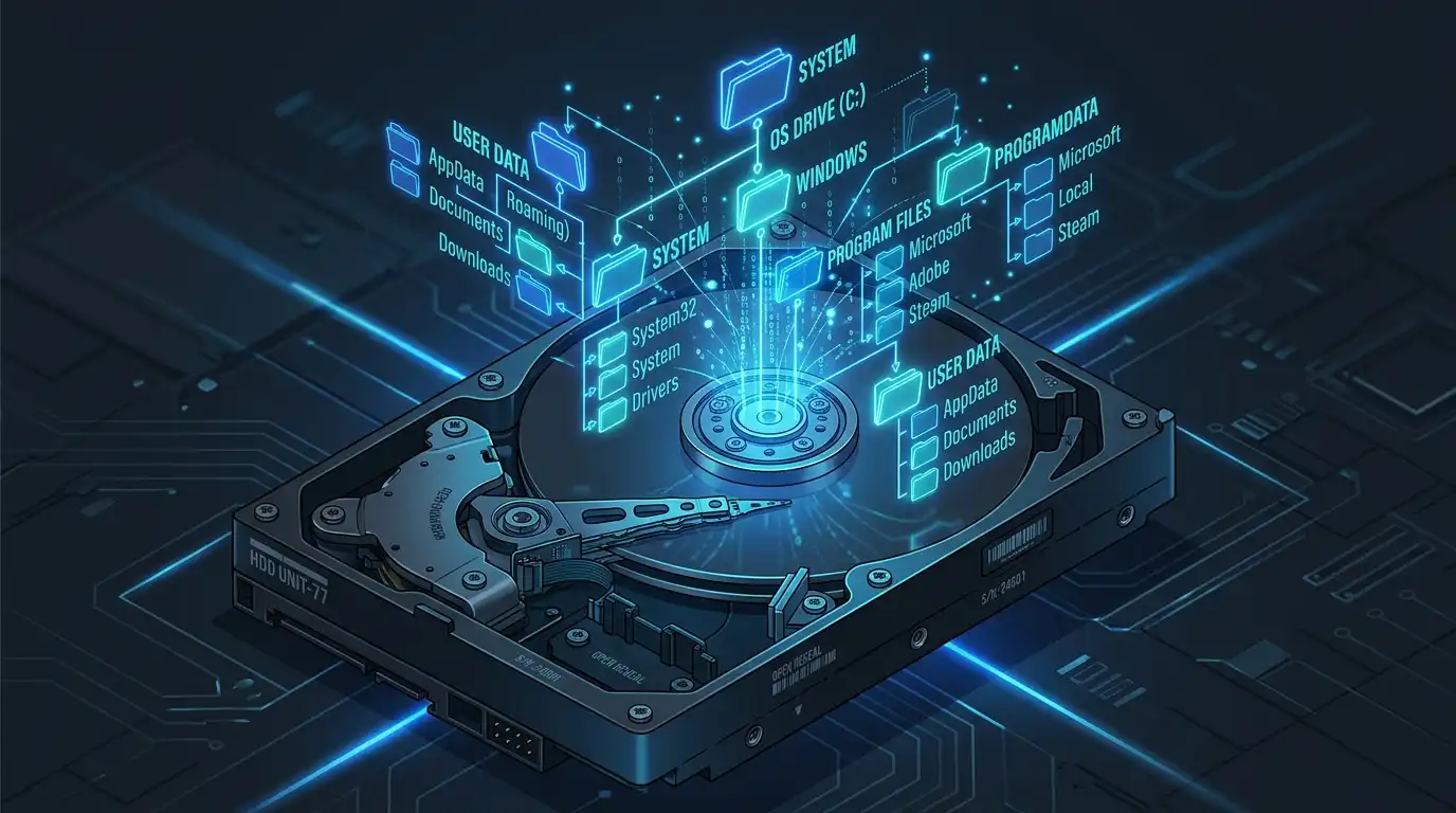 Dossiers système Windows : AppData, ProgramData, Program Files — ce que personne ne vous explique Dossiers système Windows