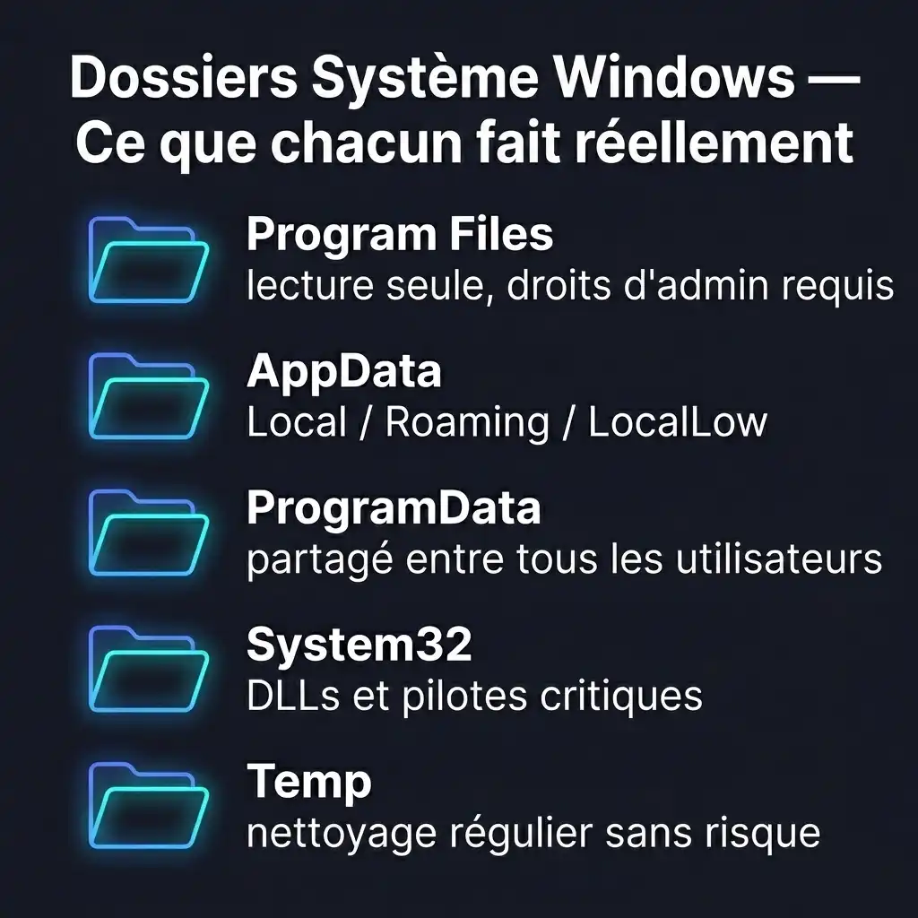 Dossiers système Windows