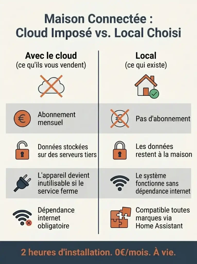 Maison connectée sans abonnement : le guide pour reprendre le contrôle en 2026 Maison connectée sans abonnement