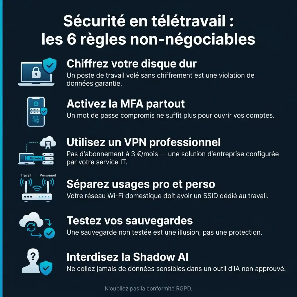 sécurité en télétravail