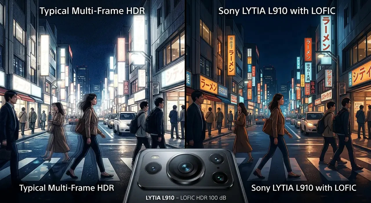 Sony LYTIA L910 : le capteur LOFIC qui veut tuer le HDR multi‑expositions des smartphones Sony LYTIA L910
