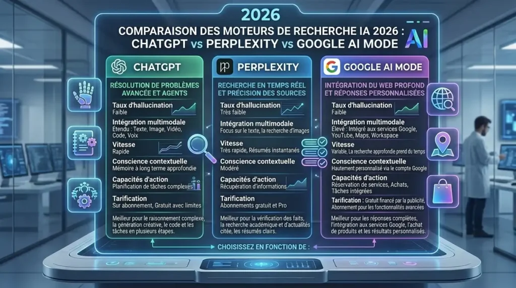 moteurs de recherche IA 2026